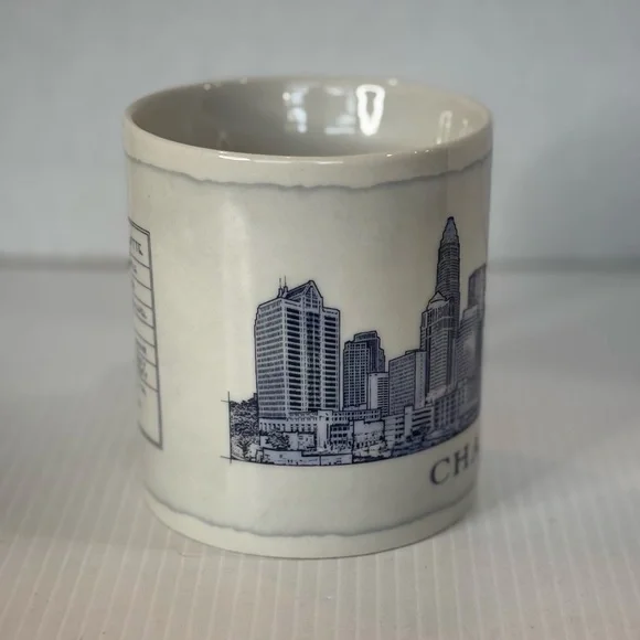 2008 Starbucks- Charlotte NC City Mug Architect design style 18oz -Ceramic Cup - Picture 4 of 9
